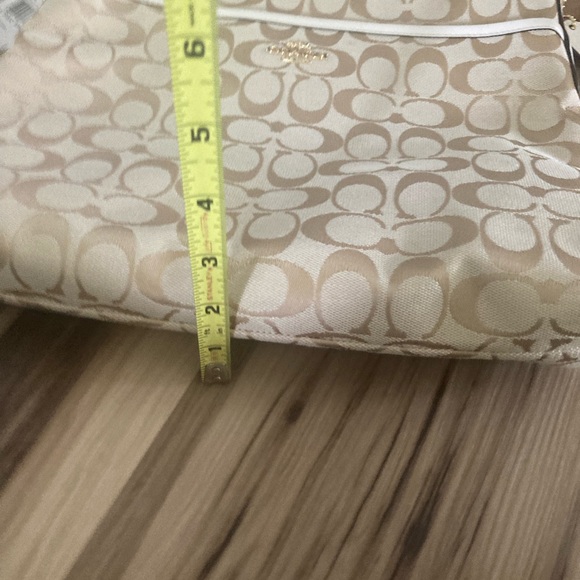 Coach Purse F36378 Signature File Crossbody Bag - Light Khaki/ Chalk